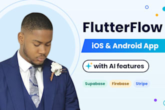 build your flutterflow mobile app with supabase or firebase