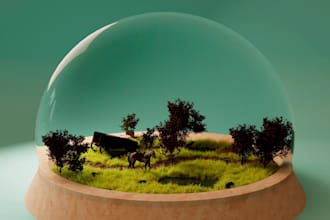 create custom 3d dioramas, miniature scenes and printable environments