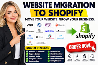 website migration migrate wix wordpress magento godaddy squarespace to shopify