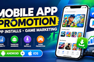 do mobile app promotion, game marketing and app installs