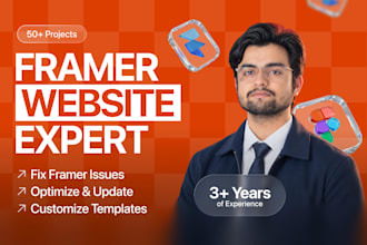 fix, optimize, and update your framer website template