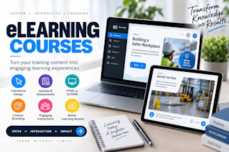 turn your training content into an interactive elearning course