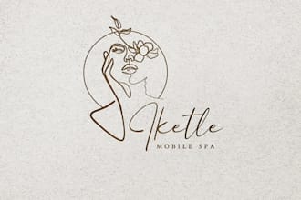 design modern minimalist line art logo for business
