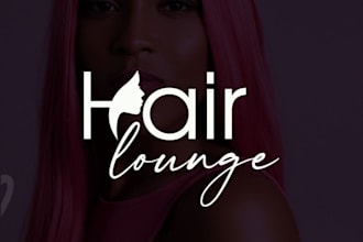 design a luxury modern hair salon, beauty, and wig logo for brand
