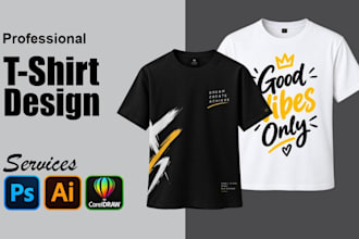 create professional and unique t shirt designs