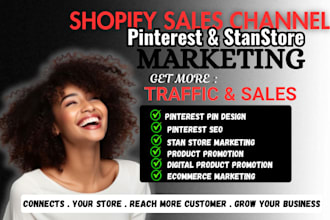 digital product pinterest pins stan store SEO ecommerce marketing to boost sales
