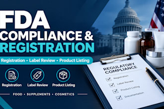 do fda 510k submission, ndc, compliance, us agent, product listing, label review