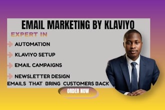 setup advance email flows, automation and campaigns