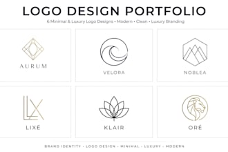 design minimalist logo with brand guidelines