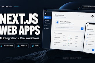 build a custom nextjs web app or ai saas mvp