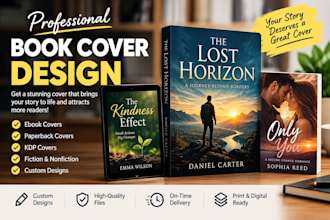 book cover, book cover design, paperback cover, ebook cover design