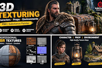 create professional 3d textures and pbr materials