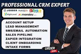 do hubspot workflow gohighlevel monday jobber zoho crm setup zapier integration