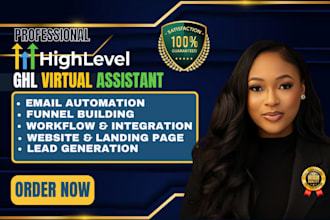 be your gohighlevel virtual assistant for ghl CRM and automation