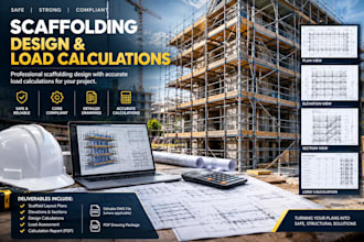 design scaffolding and provide load calculations