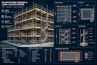 design scaffolding and provide load calculations