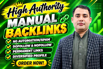 build high da manual backlinks using seo link building