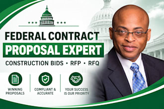 write federal construction contract proposal and rfp response