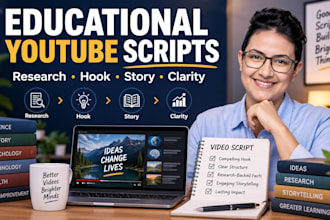 ghostwrite engaging video script drafts for educational youtube channels