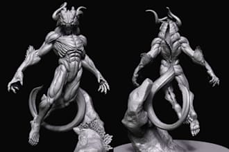 sculpt custom 3d creatures, monsters and fantasy beasts