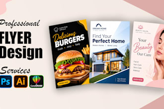 create professional and eye catching flyers