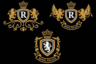 design a premium luxury and heraldic logo