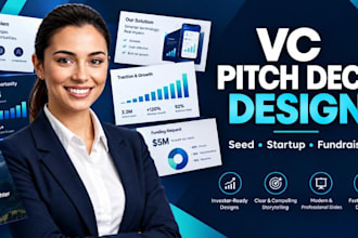 design vc pitch deck seed startup fundraising investor ready pitch presentations