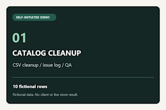 clean and QA your shopify product CSV, variants and skus