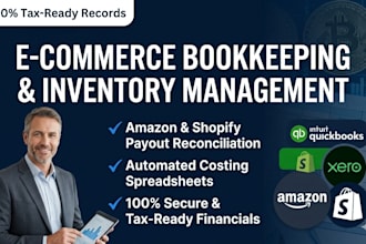 we do ecommerce bookkeeping and inventory management for amazon shopify