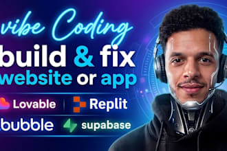 develop or fix lovable ai apps, scalable saas, vibe coding, replit, lovable ai