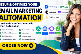 setup activecampaign email marketing automation CRM workflows and integrations