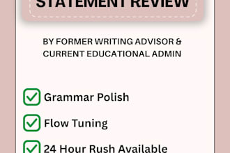 check your spelling and grammar and proofread and edit your writing