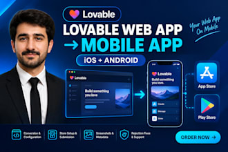 convert your lovable web app to ios and android app