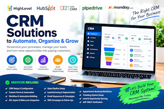 setup pipedrive hubspot gohighlevel zoho monday automation