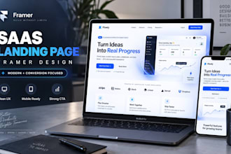 design a high converting framer saas landing page for your startup