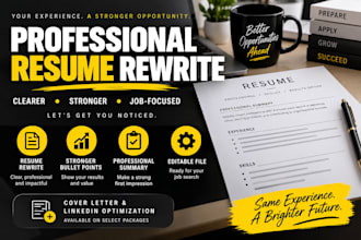 rewrite and improve your resume for job applications