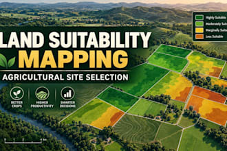 create land suitability and agricultural site selection maps