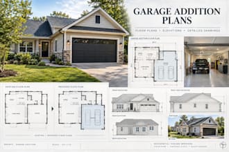 create garage addition plans and floor plans