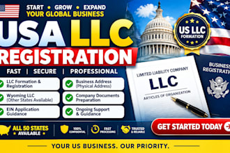 register US llc company, USA llc registration, business registration wyoming llc
