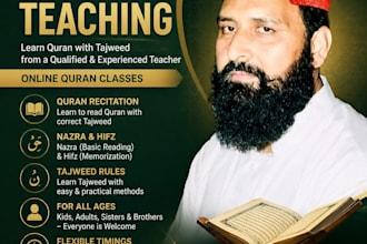 teach quran to kids and adults