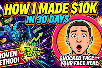 design 3 eye catching youtube thumbnails in 24 hours