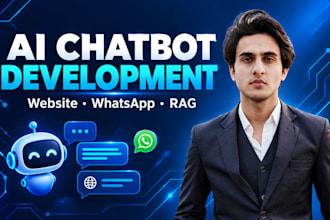 develop an ai chatbot, whatsapp ai chatbot, rag chatbot for your website
