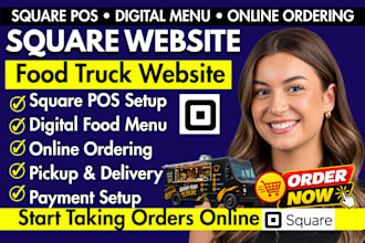 build square food truck website with pos, digital menu and online ordering