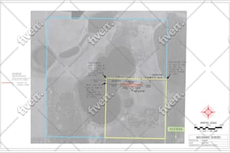draw land survey plans for you