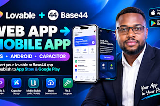 convert lovable base44 app to ios android using capacitor and publish