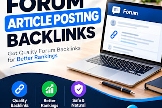forums posting articles on quality build strong backlinks
