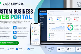 build a custom business web portal and management dashboard