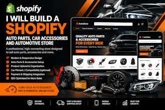 shopify store auto part store auto parts website cars accessory automotive store