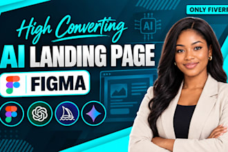 design high converting ai tool landing page for your saas startup for more lead