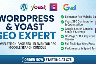do complete yoast SEO optimization for wordpress